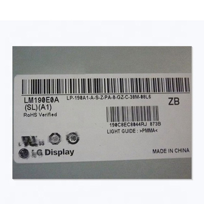 원형 19.0은 LM190E0A-SLA1 LM190E0A(SL)(A1) LCD 디스플레이 화면으로 조금씩 움직입니다
