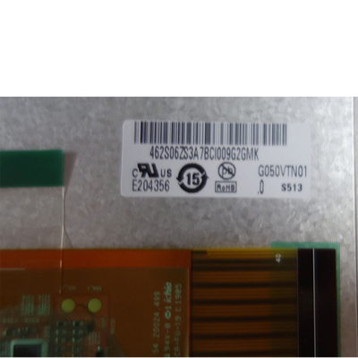 5.0 인치 800(RGB)×480 AUO는 G050VTN01.0 TFT LCD 스크린을 드러냅니다