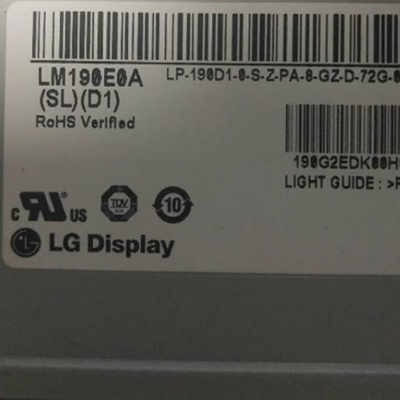 19.0 인치 LVDS 30 핀 인터페이스 LCD 패널 표시장치 LM190E0A-SLD1 LG 디스플레이 RGB 1280X1024