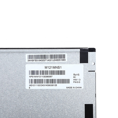 M121MNS1 R1 12.1 인치 산업적 LCD 패널 표시장치 RGB 800X600 ＳＶＧＡ 82PPI 450 Cd/M2 LVDS 입력