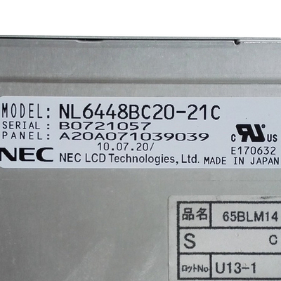 새롭고 원래 640*480 6.5는 TFT LCD 스크린 디스플레이 패널 NL6448BC20-21C로 조금씩 움직입니다
