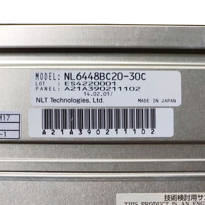 NEC 640*480 LVDS 원형 20 핀 6.5는 TFT LCD 화면 디스플레이 NL6448BC20-30C로 조금씩 움직입니다