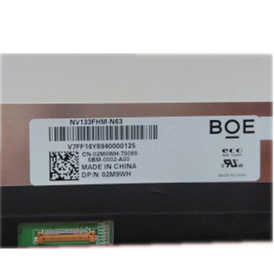 BOE NV133FHM-N63 1920x1080 고정 헤드 디스크 IPS 패널 13.3 인치 호리호리한 주도하는 노트북 스크린
