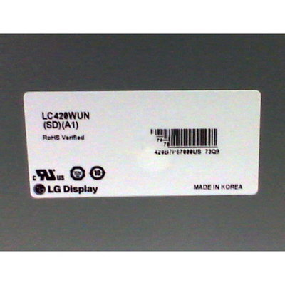 LC420WUN-SDA1 42 인치 LCD 비디오 월은 정상적으로 전달 가능하여서 검어집니다