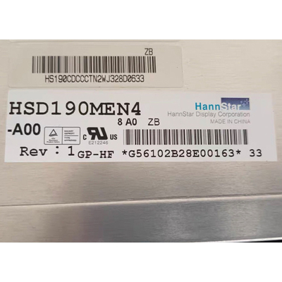 190.0인치 LCD 디스플레이 모듈 HSD190MEN4-A00 TFT LCD 화면 모듈