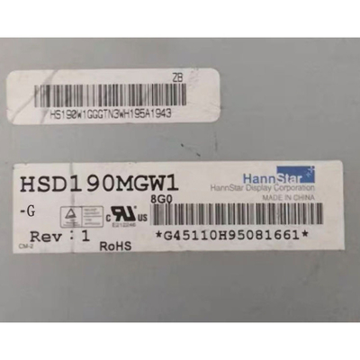 HSD190MGW1-G 19 인치 LCD 화면 반등 하드 코팅 1440 * 900 LCD 패널