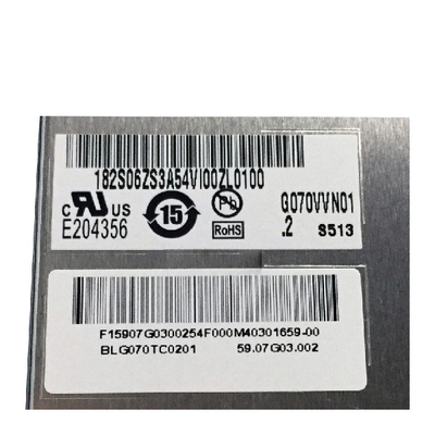 G070VVN01.2 7.0 인치 TFT LCD 디스플레이 800*480 133PPI 고 밝기 패널