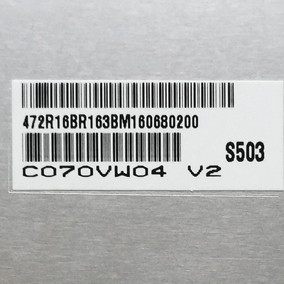 C070VW04 V2 원본 7.0 인치 800*480 133PPI 디스플레이 AUO TFT LCD 스크린