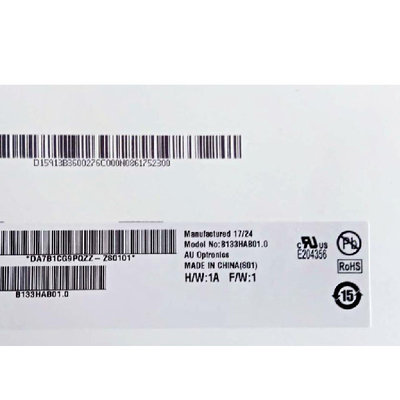 B133HAB01.0 HW1A 1920*1080 13.3인치 TFT-LCD 화면