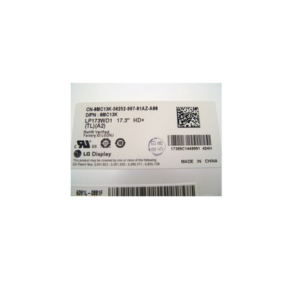 LP173WD1-TLA2 1600*900 106PPI LCD 모듈 17.3인치 LCD 패널