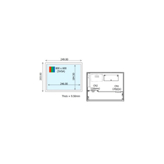 800*600 COM121T9M14CSS 12.1 인치 600 cd/m2 LVDS LCD 화면 부품
