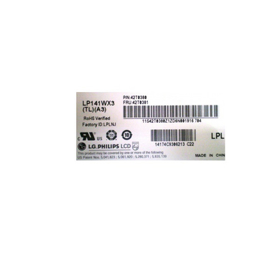 좋은 가격 LP141WX3-TLA3 14.1 인치 1280*800 LCD 화면 모듈 온라인으로
