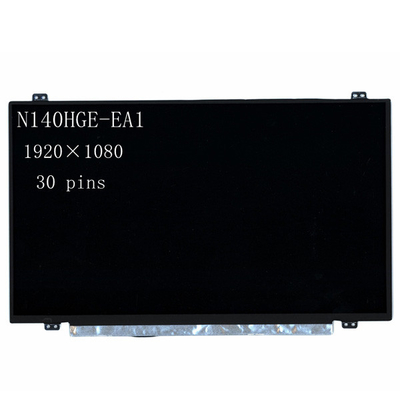 좋은 가격 N140HGE-EA1 고정 헤드 디스크 LCD 디스플레이 패널 14.0 인치는 30 핀 262K 60% NTSC를 가늘게 합니다 온라인으로