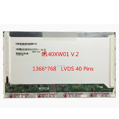 좋은 가격 B140XW01 V2 LCD 노트북 스크린은 262K 45% NTSC 전시 색깔을 깝니다 온라인으로